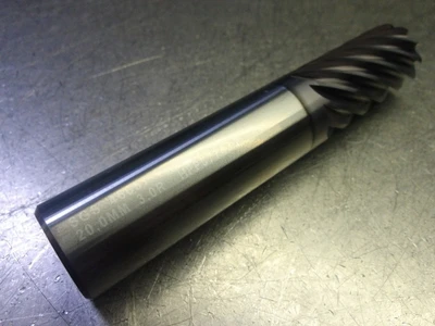 Kyocera/SGS 20mm 11 Flute Carbide CR Endmill 20mm Shank 3mm R 46651 (LOC3649)