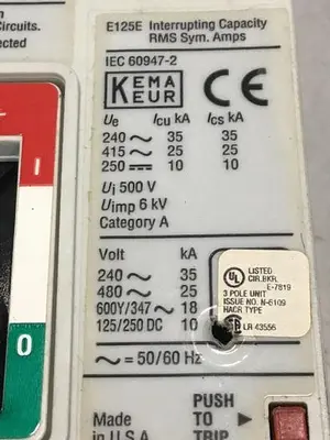 USED CUTLER HAMMER EGE3030FFG