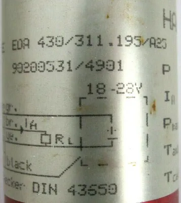 USED HAENNI EDA430/311.195/A25 TRANSMITTER EDA430311195A25