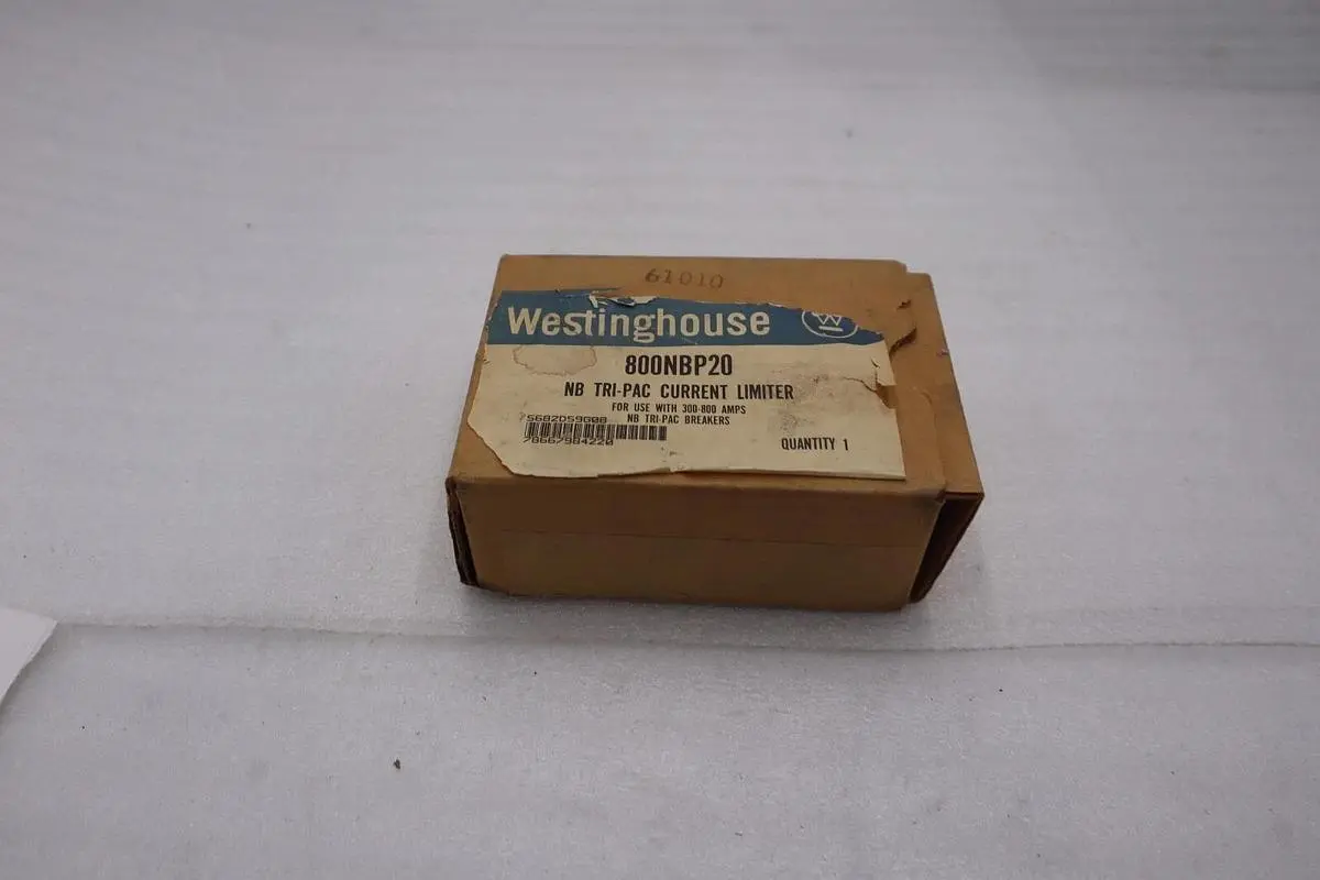 NEW OPEN BOX Westinghouse 800NBP20 NB Tri-Pac Current Limiter STOCK 5659-A