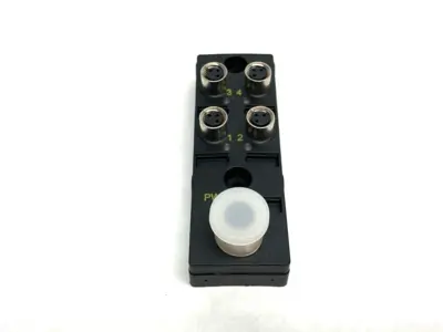 USED TURCK PASSIVE JUNCTION BOX, 4-PORT M8 3-PIN, M12 HOME, U2-28307