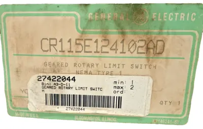 NEW GE GENERAL ELECTRIC CR115E124102AD