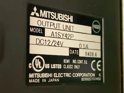 Used MITSUBISHI A1S61PN A1SHCPU A1SJ61BT11 A1SX42 A1SY42P Programmable Logic Controllers | Surplus Asset Holdings #1227107