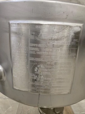 Precision Stainless Steel Portable Jacketed Vessel Tank Fermentation