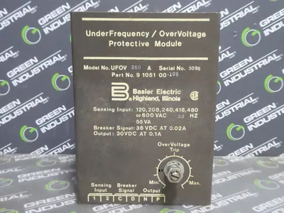 Basler Electric UFOV260A UnderFrequency / Overvoltage Protective Module Used