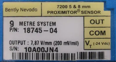 NEW BENTLY NEVADA 18745-04 PROXIMITOR SENSOR 1874504