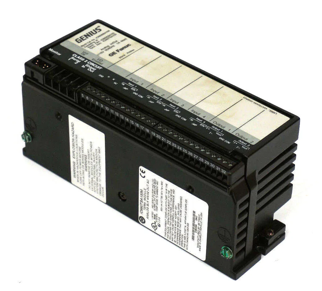GE FANUC IC660EBA100P ANALOG BLOCK W/ IC660TSA100M , IC660EBA100