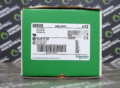 Box of 12 Schneider Electric Auxiliary Switches 26925 240-277VAC 24-125VDC New NIB