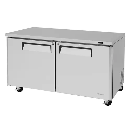 Turbo Air MUF-60-N 60 1/4" W Undercounter Freezer w/ (2) Sections & (2) Doors, 115v
