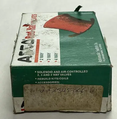 New | in-Stock ASCO 222345-006-D Misc Electrical & Power Parts Ohio US | Surplus Asset Holdings #1242230
