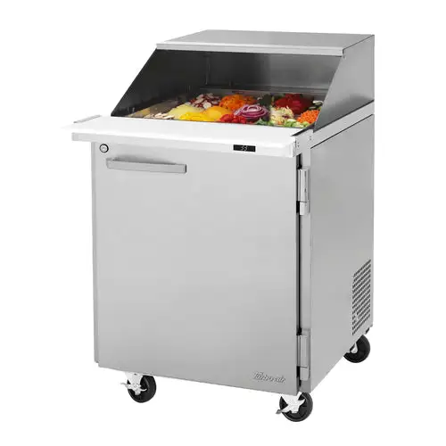 Turbo Air PST-28-12-N-SL 27 1/2" PRO Series Mega Top Sandwich/Salad Prep Table w/ Refrigerated Base, 115v