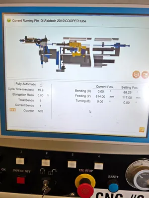 Used 2018 SOCO SB-19X3A-2S Pipe, Tube & Bar Benders Ontario CA | CNCsurplus #1279460