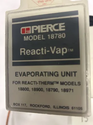 PIERCE 18870 REACTI-THERM BLOCK HEATER W/ 18780 REACTI-VAP EVAPORTING UNIT
