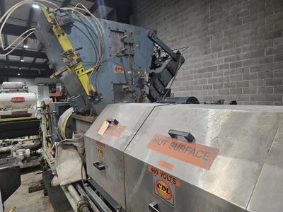 12" Single Screw Crown/CDL Dump Extruder, Model RPU2E400, 10:1 L/D Ratio