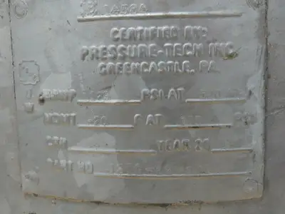 John Wood Hydro Pneumatic Tank 80 Gallon 125PSI 500° F Galvanized