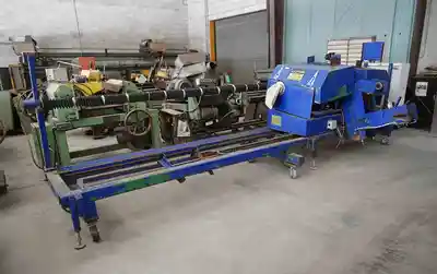 3″ OD x 120″ Max. BURRMASTER Brush Deburring Machine