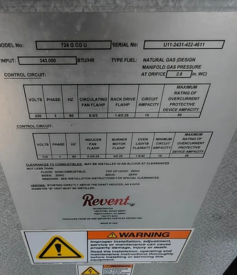 Used 2011 REVENT 724 G CG U Ovens California US | BakeryEquipment.com #1562012