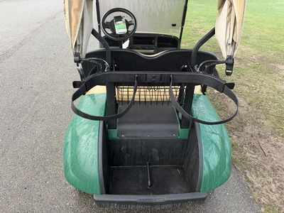 (1) 2019 E-Z-Go EFI golf cart with a Kawasaki gas engine, model 657061G01, includes canopy, fold-dow...