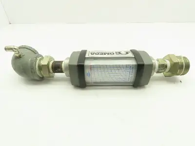 Omega HFL7922A In-line Flowmeter SCFM 70 Deg F 1000 PSI Max HFL