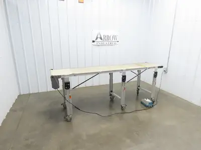 Dorner 2200 Portable Belt Conveyor 8'L x 21.25"W Variable Speed 115V 130FPM