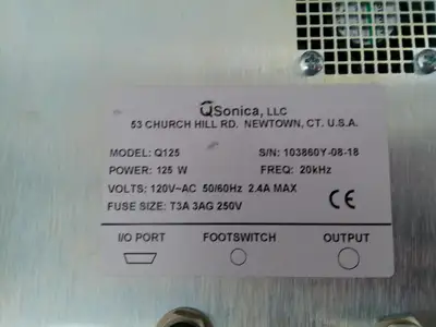 Qsonica Q125 Sonicator Homogenizer w/ Sound Enclosure