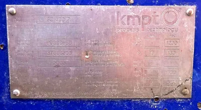 Andritz KMPT SZ 400/2 pusher centrifuge, 316SS.