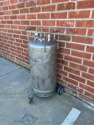 USED ALLOY PRODUCTS 120 LITER STAINLESS STEEL PRESSURE VESSEL 95 PSI