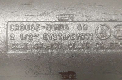 NEW EATON CROUSE-HINDS INDUSTRIAL EYS71 / EYD71