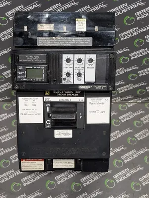 250A Square D LE36250LS Electronic Trip Circuit Breaker 600VAC Used
