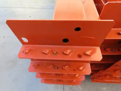 Interlake Teardrop Pallet Rack Racking Step Beam Crossmember 102"x4 1/2" 5650 LB