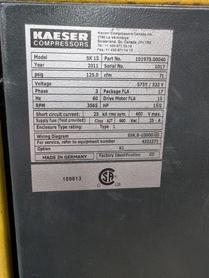 USED Kaeser SK15