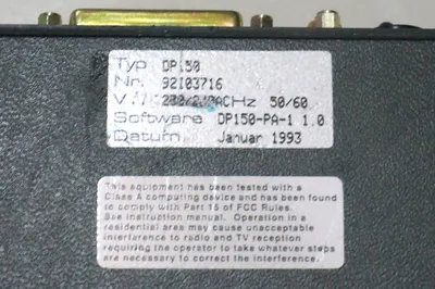 DATA LOGIC DP150 INTERFACE PANEL