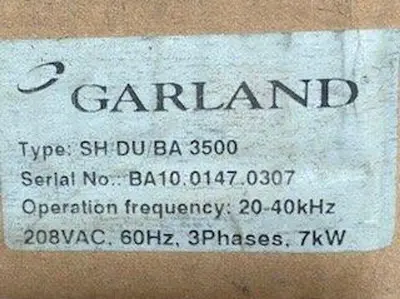 NEW GARLAND SH/DU/BA 3500