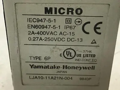 USED YAMATAKE LJA10-11A21N-004