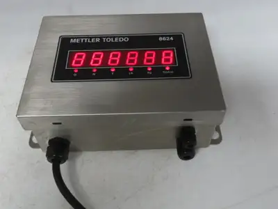 Mettler Toledo 8624 Digital Scale Indicator Readout 120VAC With 5' Cord
