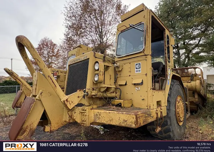 Used 1981 CATERPILLAR 627B Scrapers New Jersey US | Proxy Equipment #1380642