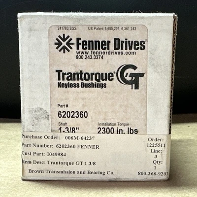 NEW Fenner Drives 6202360