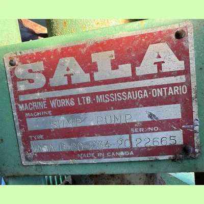USED SALA VASA G-80-234-20
