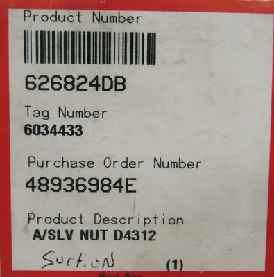 NEW FLOWSERVE 626824DB A/SLV NUT D4312