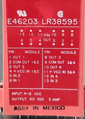 Crouzet Gordos ODC5Q I/O Module Solid State Relay E46203 LR38595 loc4A14