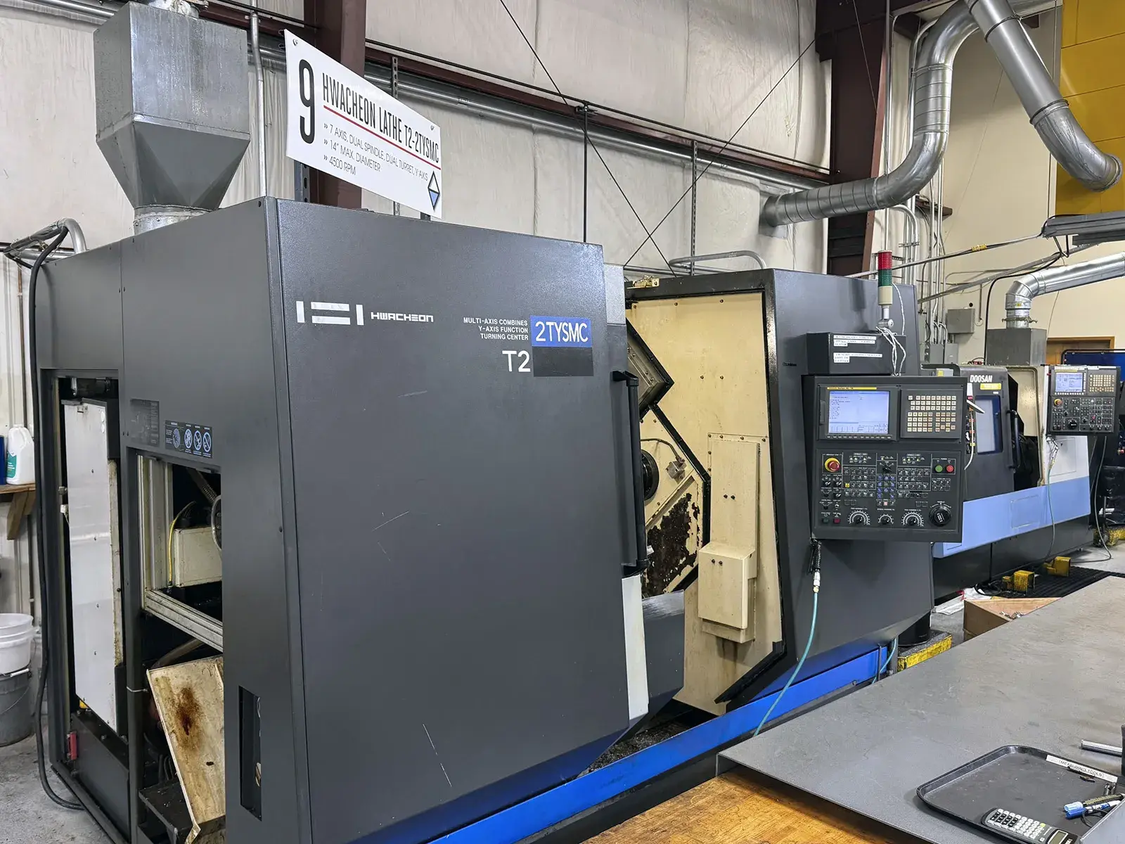 Used 2009 HWACHEON T2‑2T YSMC 5-Axis or More CNC Lathes Illinois US | Machinery Marketing International #1341643