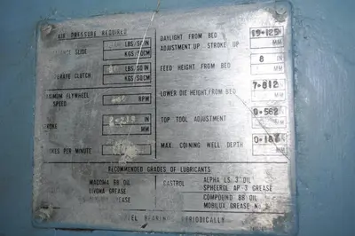 HME K-360 COINING PRESS (14633) PRESSES, COINING, MINT COINING | Machinery International LLC (19)