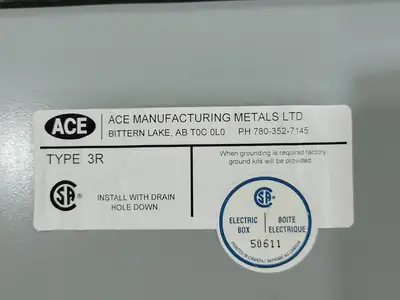 USED ACE MANUFACTURING TYPE 3R