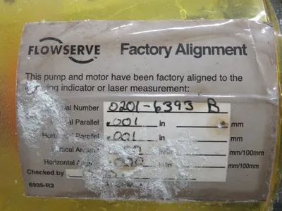 Durco pump model MK3 STD size 1K3x1.5-82/65RV , material CD4M with base and 575v Motor