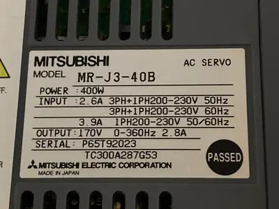 USED MITSUBISHI ELECTRIC MR-J3-40B