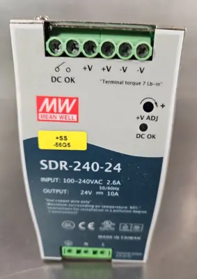 MEAN WELL SDR-240-24 240W Power Supply Loc 4E-5