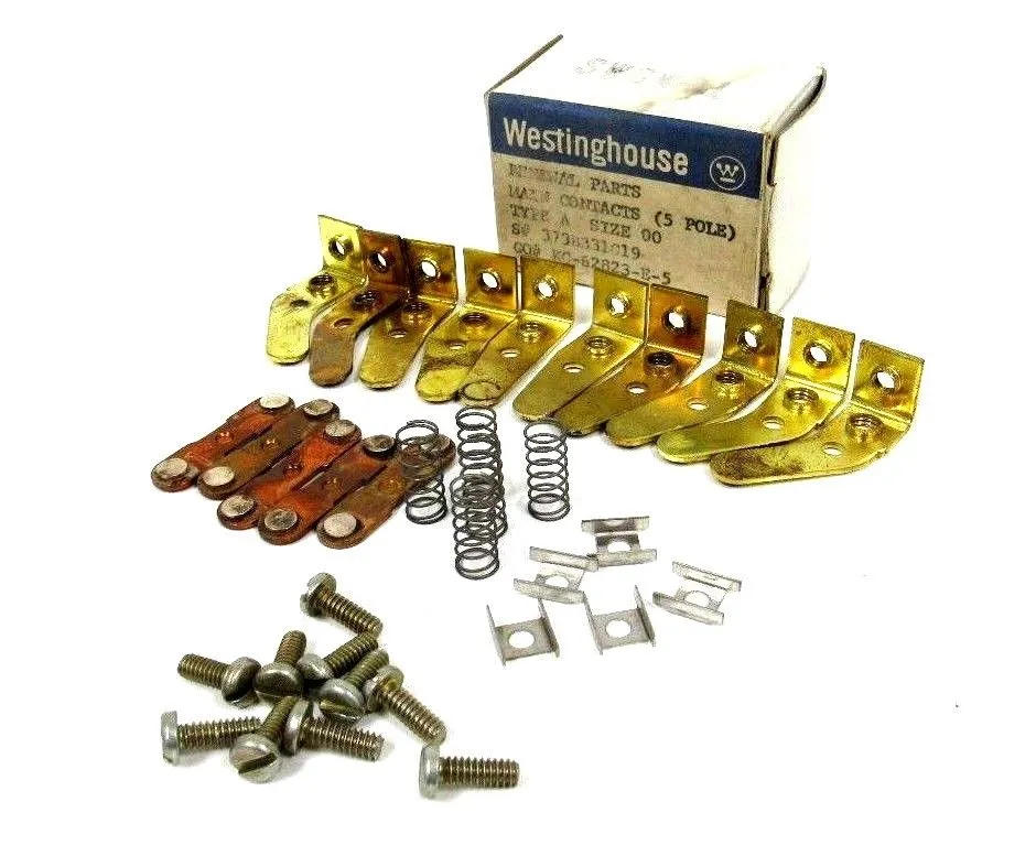 NEW WESTINGHOUSE 373B331G19 CONTACT KIT 5 POLE TYPE A SIZE 00