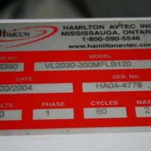USED 2004 HAMILTON VL2030-300MFLB120