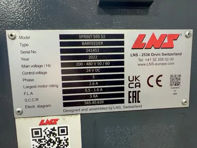 Used 2022 LNS SPRINT 565 S2 Magazine Type Bar Loaders Ohio US | HGR 24 #1175349