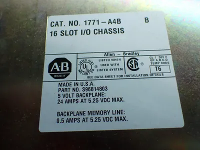USED ALLENBRADLEY 1771A4B